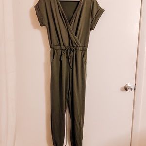 Never worn Pink Lily Olive Green Jumpsuit